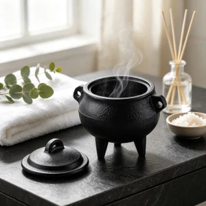 1pc Cast Iron Ritual Cauldron