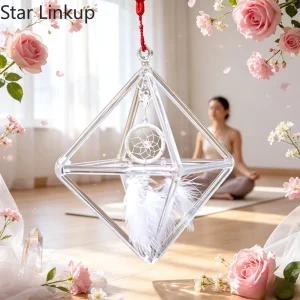 Quartz Crystal Singing Pyramid